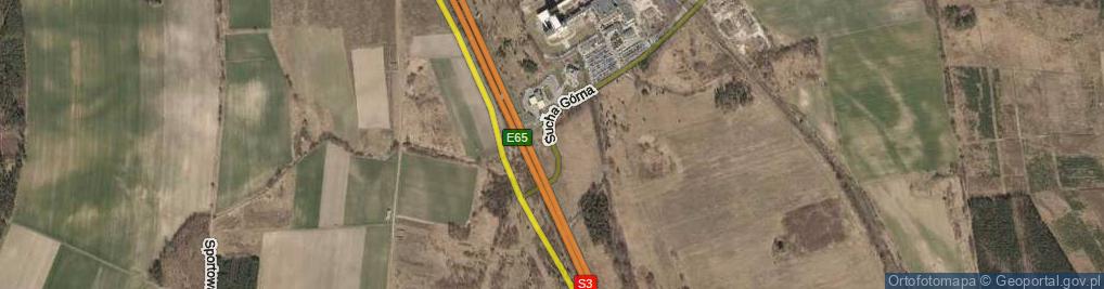 Zdjęcie satelitarne Sucha Górna ul.